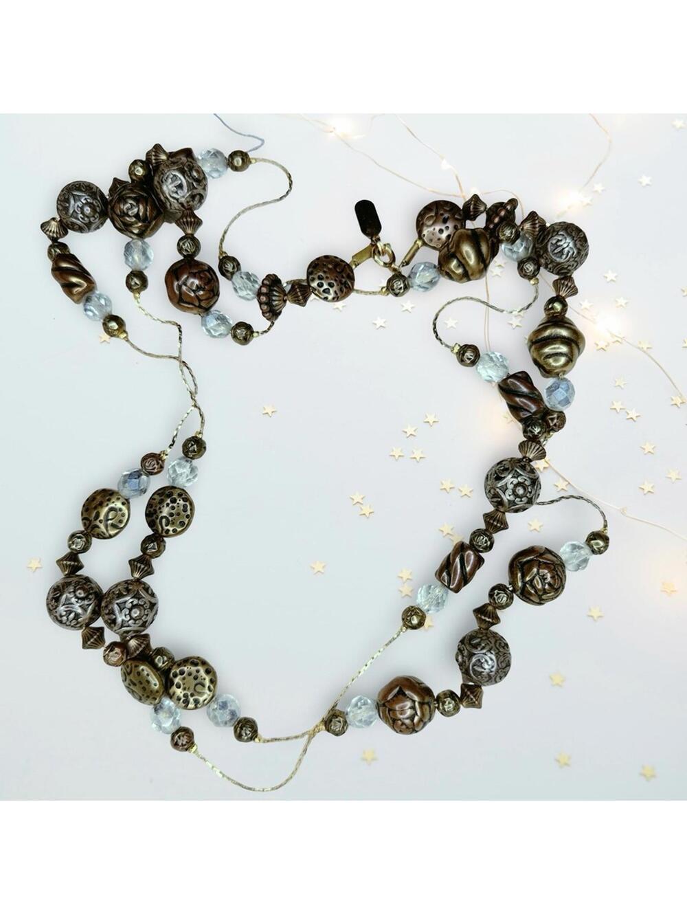 681. Dobby Road Bronze Beaded Necklace